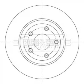 BORG & BECK bbd6084s -  Тормозной диск